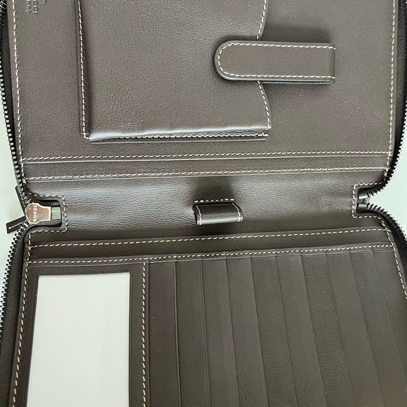 Authentic Gucci double  Zip top handle Clutch Bag - Picture 9 of 16